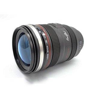 SLR Camera Lens Stainless Steel Travel Coffee Mug