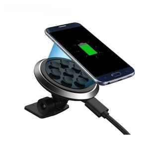 Sucker Qi Style Wireless Car Charger For Samsung S7 Edge/Note 5 /S6 Edge /G9200 /G920fF/G9250 /G925F