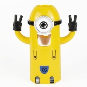 Yellow Minions Automatic Toothpaste Dispenser