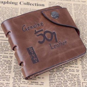 501 Leather folding Men Wallet
