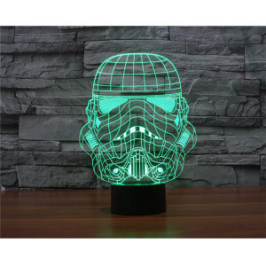 Star Wars Storm Trooper 7 Color Changing 3D Novelty LED Lamp