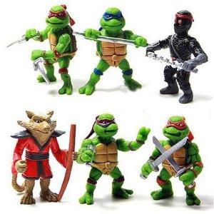 6 pcs/set Teenage Mutant Ninja Turtles Action Figures Toy Set