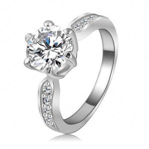 Clear Crystal Women Fashion Jewellery Ring