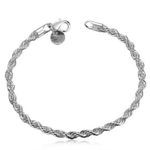 925 Sterling Silver Couple Chain Bracelets