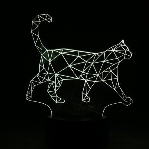 3D Walking Cat Lamp