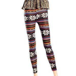 Pair Of Trendy Holiday Print Leggins - Assorted Styles