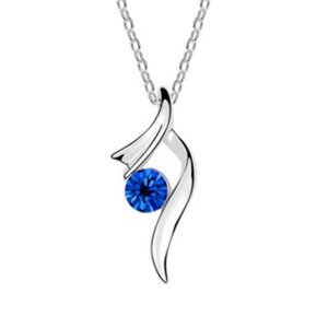 Silver Plated Austrian Crystal Necklace